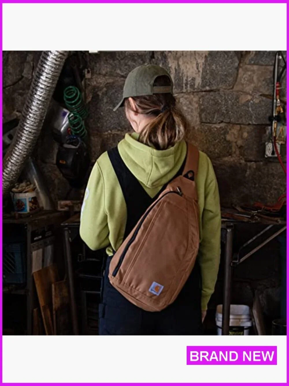 Heavy Duty Crossbody Sling Backpack with Tablet Sleeve Water Resistant